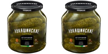 Lukashinskie lightly salted cucumbers Suzdal-style 670g x2